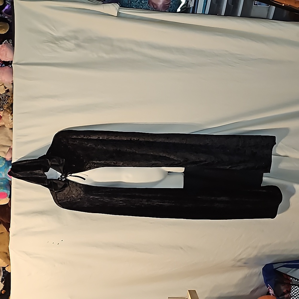 Adult size Halloween  hooded black cape